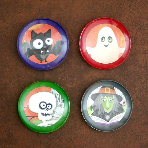 Two-Inch Halloween Magnets