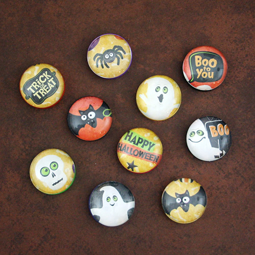 One-Inch Halloween Magnets